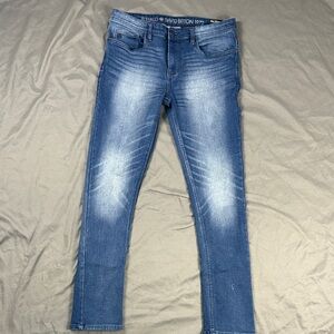 Buffalo David Bitton Men's Blue Evan-x Slim Straight Stretch Denim W33 L32